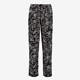 Dames wide leg broek paisley print zwart