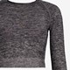 Seamless dames cropped sport top grijs