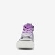 Hoge meisjes sneakers paars smiley