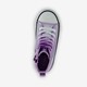 Hoge meisjes sneakers paars smiley