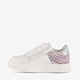 Leren meisjes sneakers wit roze