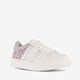 TwoDay leren meisjes sneakers wit roze