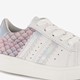 Leren meisjes sneakers wit roze