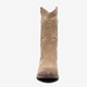 Suede dames western laarzen beige
