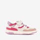 Leren meisjes sneakers wit roze