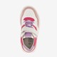 Leren meisjes sneakers wit roze