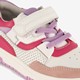 Leren meisjes sneakers wit roze