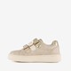 Meisjes sneakers met glitters goud