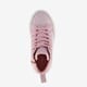 Hoge meisjes sneakers met glitters roze