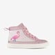 Hoge meisjes sneakers met glitters roze