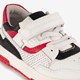 Leren jongens sneakers rood wit