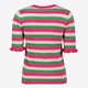 Gestreept dames trui roze groen