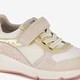 Leren meisjes sneakers beige goud