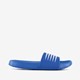 Heren badslippers blauw wit