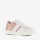 Leren meisjes sneakers met hartjes
