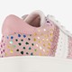 Leren meisjes sneakers met hartjes