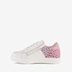 Leren meisjes sneakers met hartjes