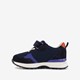 Leren jongens sneakers blauw oranje