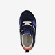 Leren jongens sneakers blauw oranje