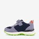 Leren jongens sneakers blauw groen