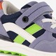 Leren jongens sneakers blauw groen