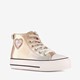 Blue Box hoge meisjes sneakers metallic goud