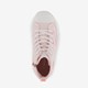Hoge meisjes sneakers roze met hartjes