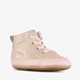 Leren babyschoenen roze goud