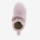 Leren babyschoenen lila goud