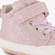 Leren babyschoenen lila goud