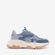 Dames dad sneakers denim beige