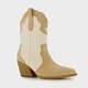 Dames western laarzen beige wit