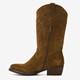 Suede dames western laarzen bruin