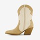 Dames western laarzen beige wit