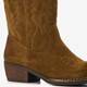 Suede dames western laarzen bruin