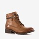 Hush Puppies gevoerde leren dames veterlaarsjes