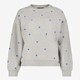 TwoDay dames sweater grijs met hartjes