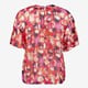 Dames blouse met print roze