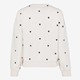 Dames sweater beige met hartjes