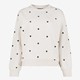 Dames sweater beige met hartjes