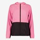 Dames hardloop jas roze zwart