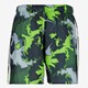 Heren zwemshort groen met print