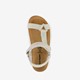 Meisjes bio sandalen met print goud
