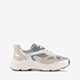 Dames dad sneakers beige zilver