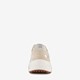 Dames dad sneakers beige zilver