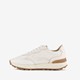 Leren dames sneakers wit