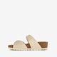 Dames sleehak slippers parelmoer
