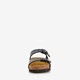Dames bio slippers met sleehak zwart