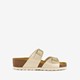 Dames sleehak slippers parelmoer