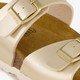 Dames sleehak slippers parelmoer